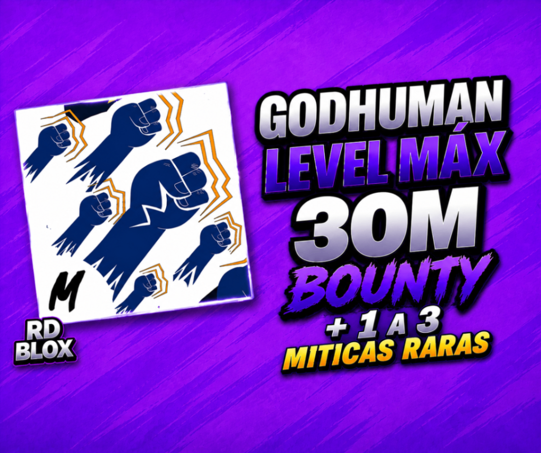 ⭐ LVL 2800 + 30M BOUNTY (SORTE 🍀) + 1 A 3 MITICAS RARAS