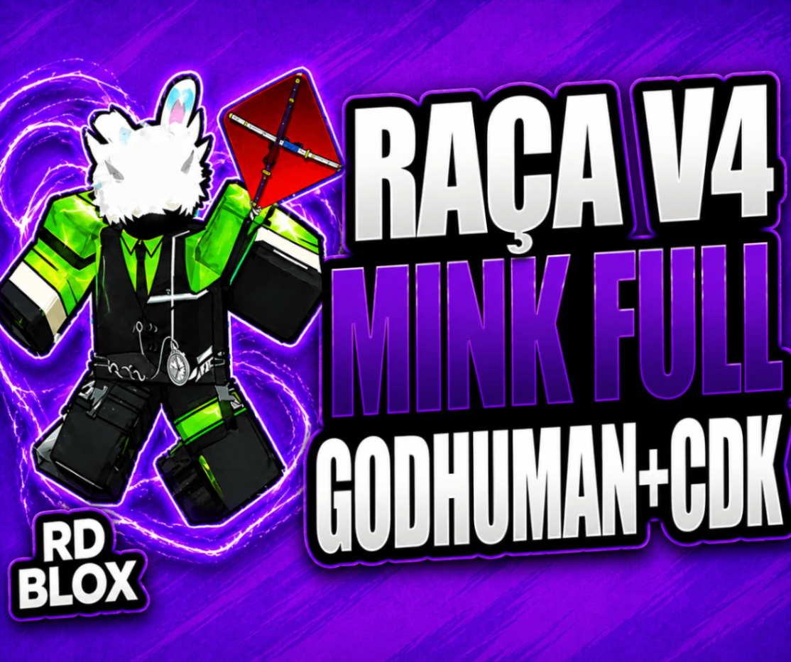 🧬 LV2800 + V4 MINK  FULL + GHM + CDK + FRUTAS (CONTAS BLOX FRUITS)