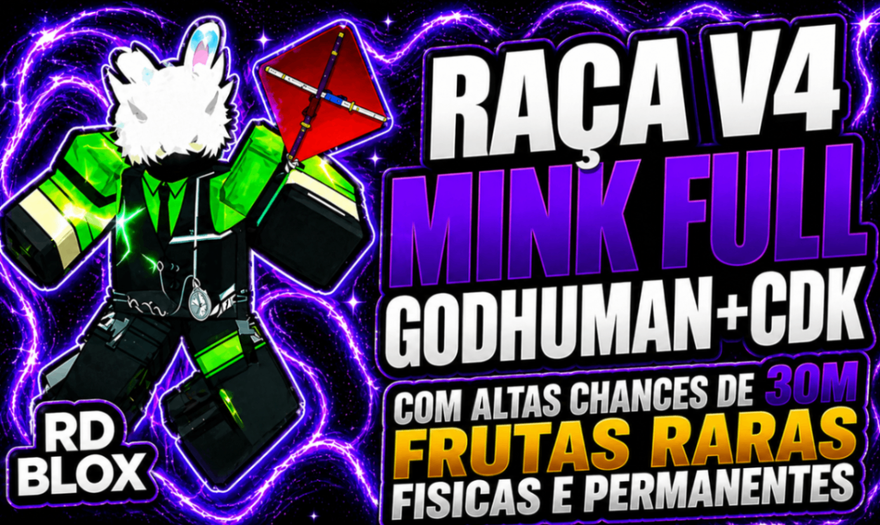 🐰 V4 MINK COM ALTAS CHANCES DE 30M E FRUTAS RARAS (FISICAS E PERMANTES)