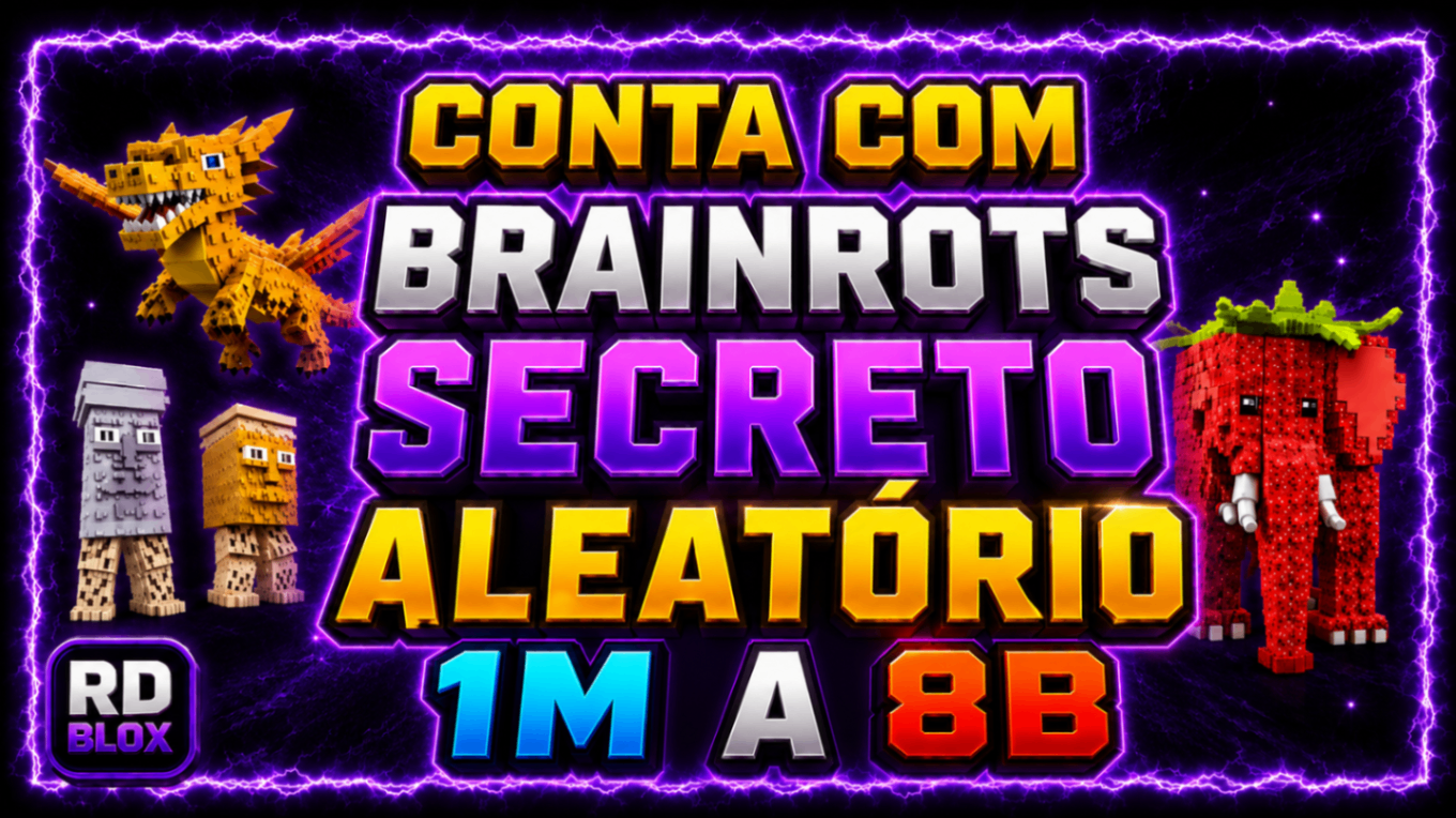 🎲 CONTA COM 1 A 3 BRAINROTS SECRETOS