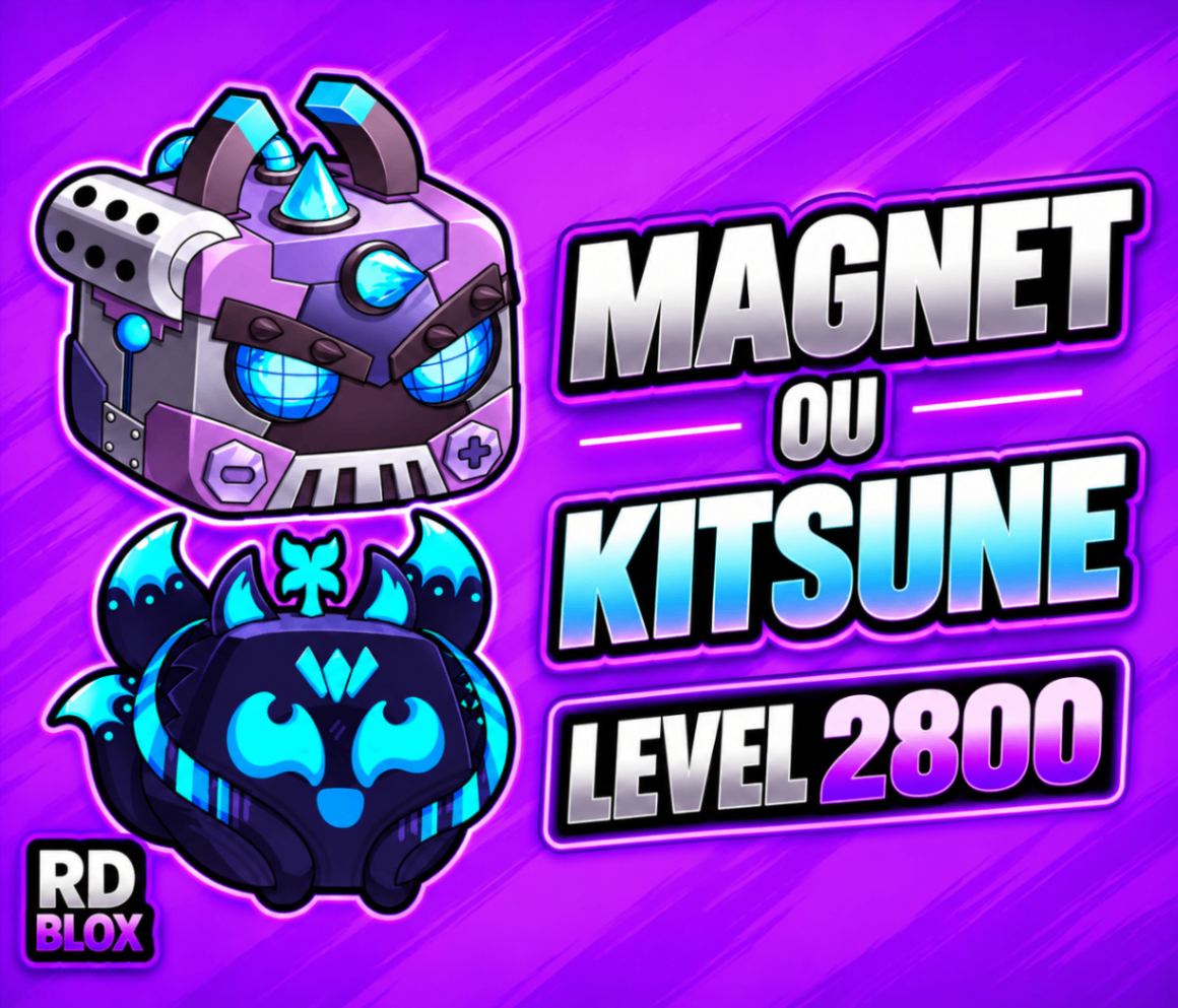 ⭐ LVL 2800 COM 1 GARANTIDA (KITSUNE OU MAGNET )