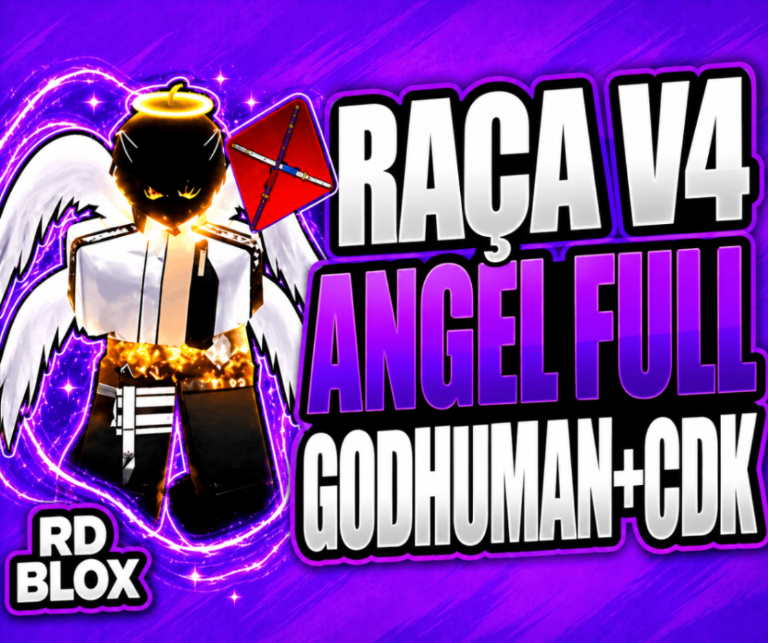 🧬 LV2800 + V4 ANJO  FULL + GHM + CDK + FRUTAS (CONTAS BLOX FRUITS)