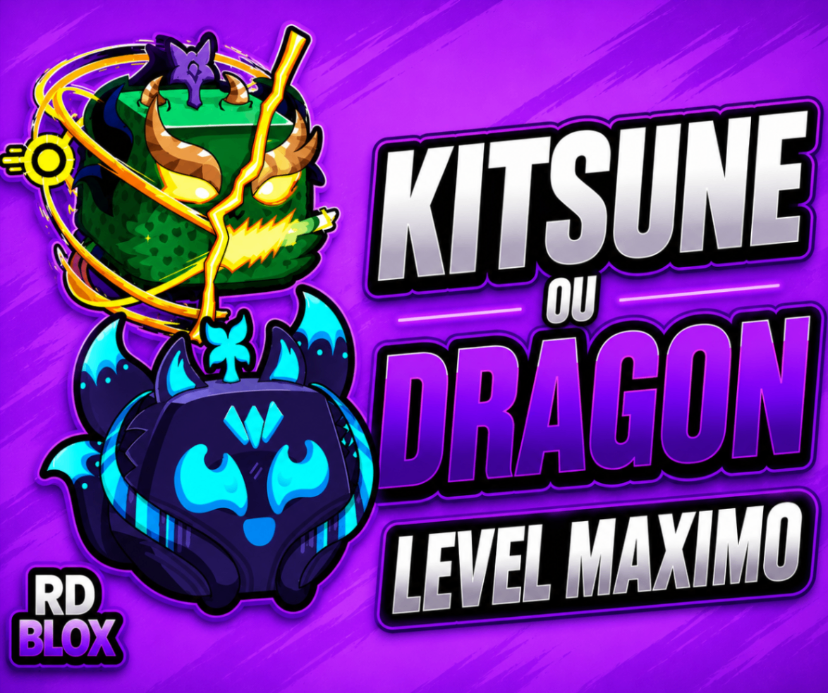 ⭐ LVL 2800 COM 1 GARANTIDA (KITSUNE OU DRAGON )