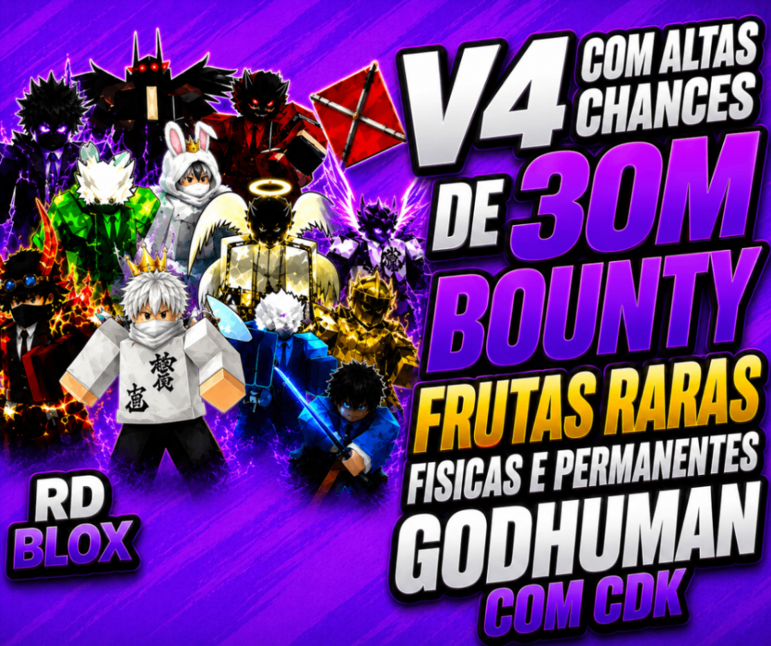 💫 V4 COM ALTAS CHANCES DE 30M E FRUTAS RARAS FISICAS E PERMANTES)