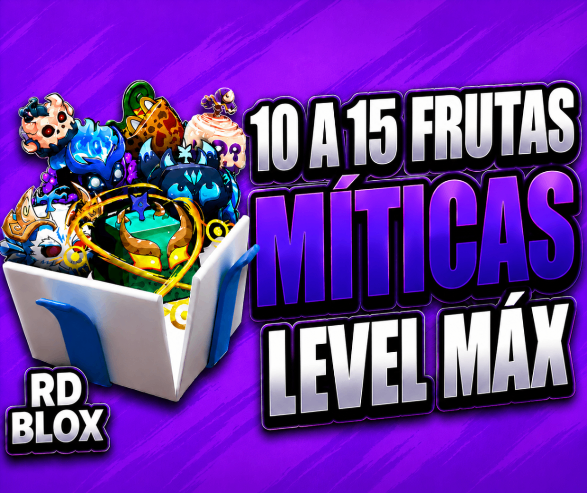 🔴  LVL 2800 + GHM + 10 A 15 FRUTAS MÍTICAS (CONTAS BLOX FRUITS)