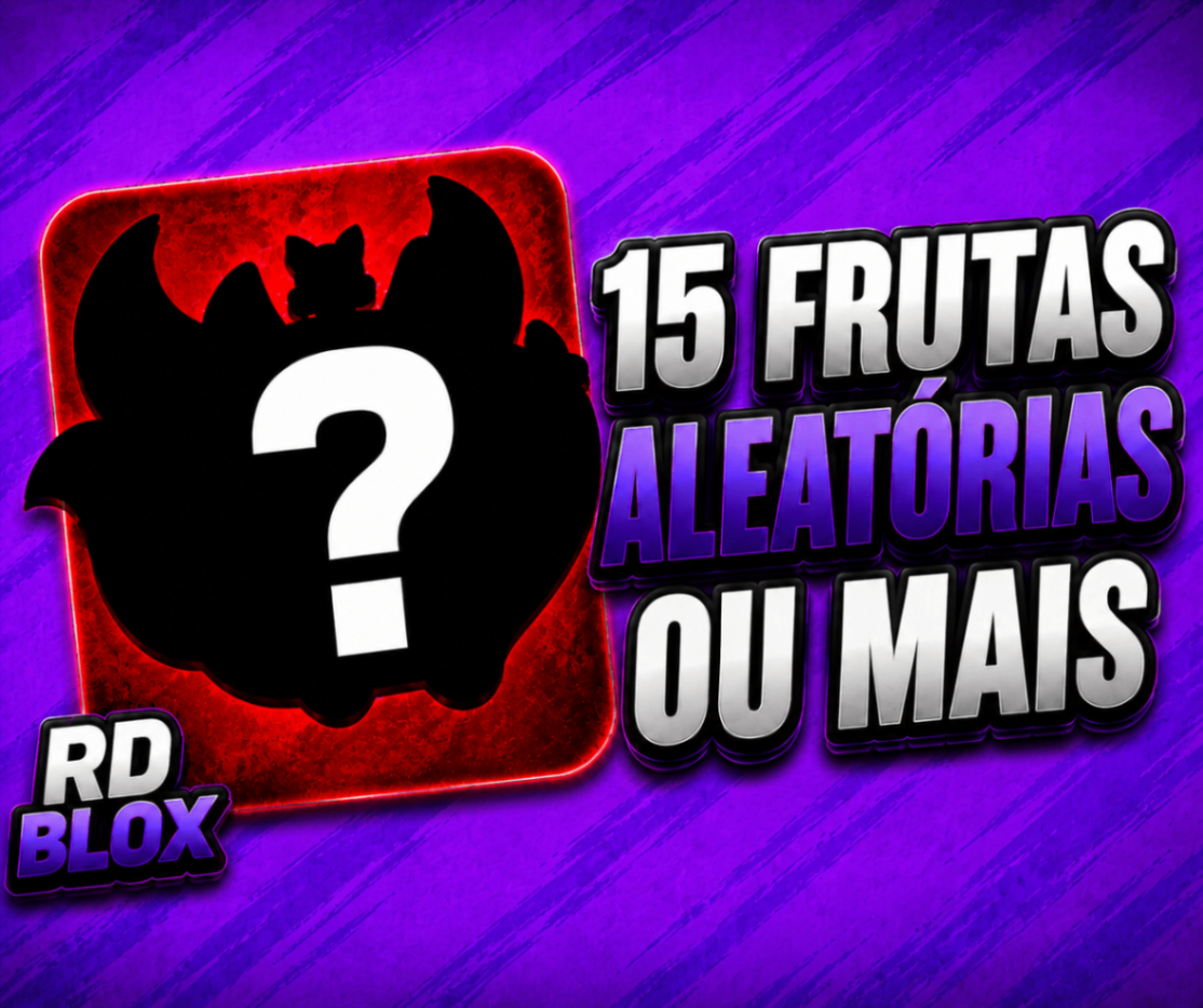 🎲 LVL MAX + 12 FRUTAS ALEATORIAS OU MAIS (CONTAS BLOX FRUITS)