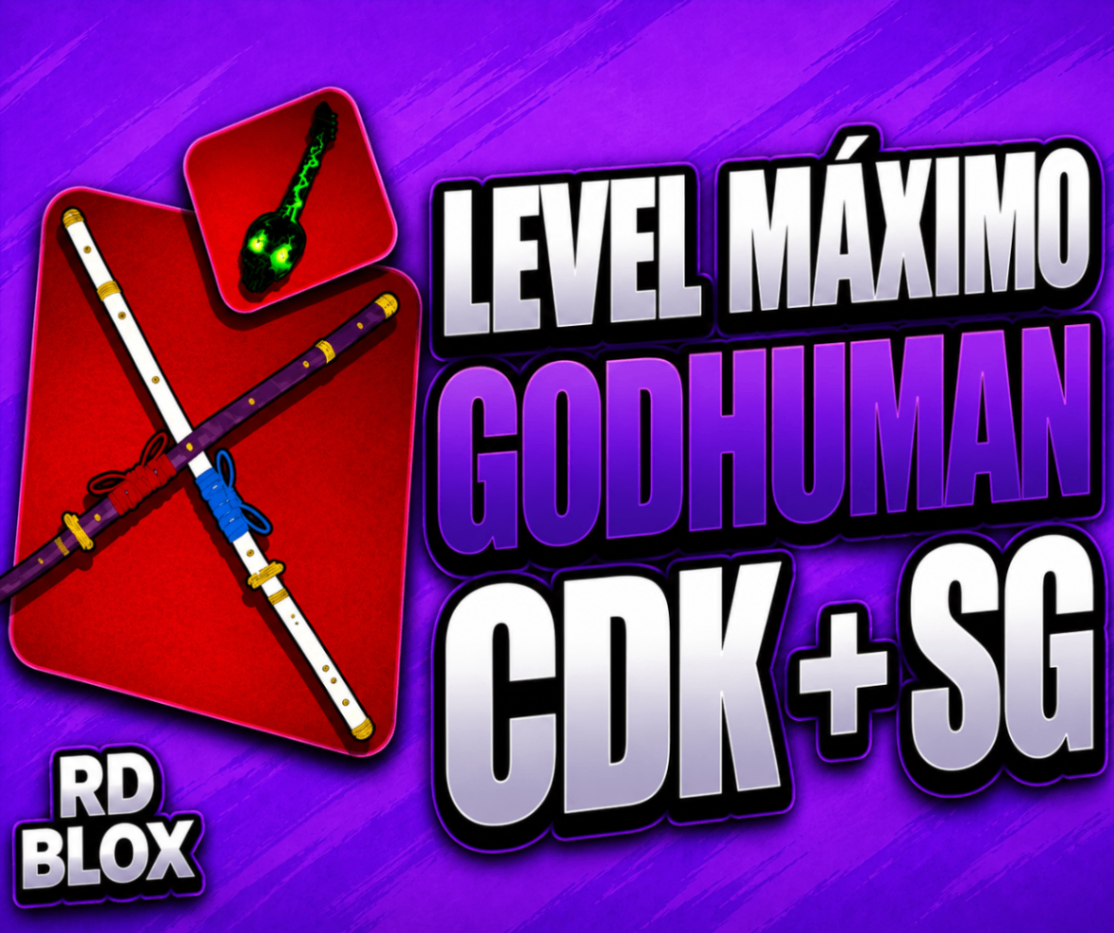🔥⚔️🎸  LVL 2800 + GHM +CDK + SG + FRUTAS (CONTAS BLOX FRUITS)