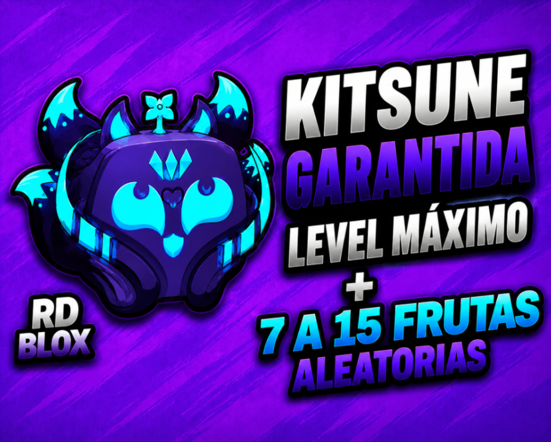 ⭐🦊  LVL 2800 + GHM + KITSUNE GARANTIDA (CONTAS BLOX FRUITS)